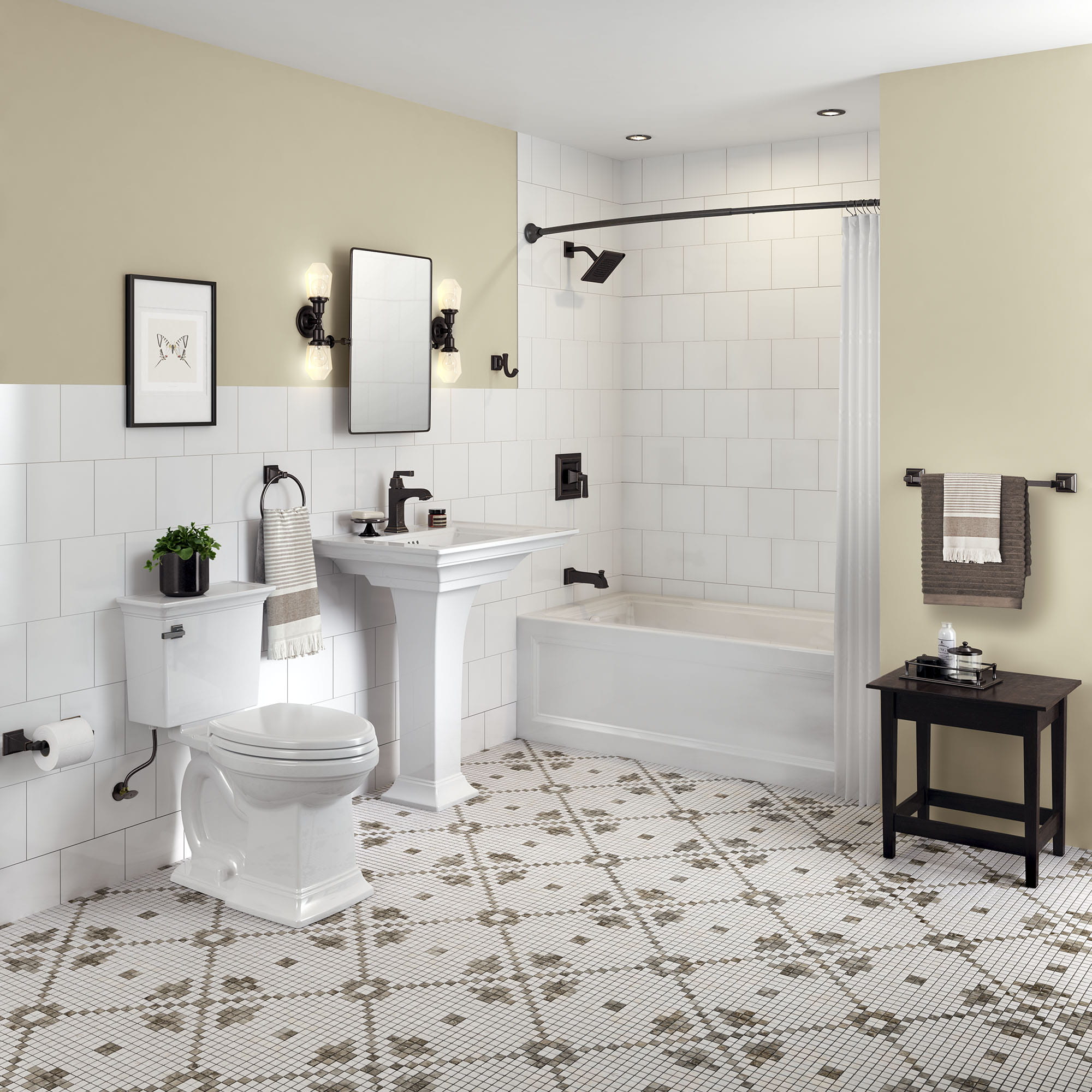 Town Square® S Center Hole Only Pedestal Sink Top and Leg Combination